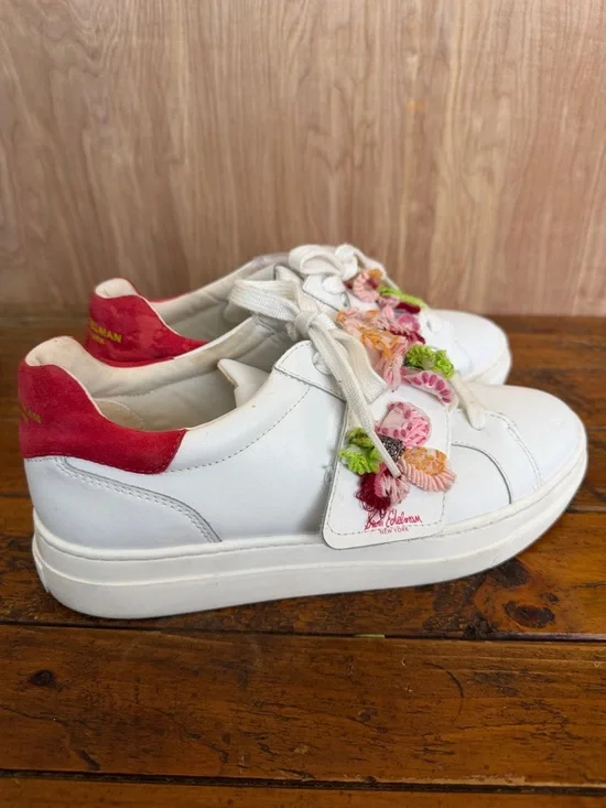 Sam Edelman Wendy Floral Embroidery Platform Sneaker - Picture 10 of 13